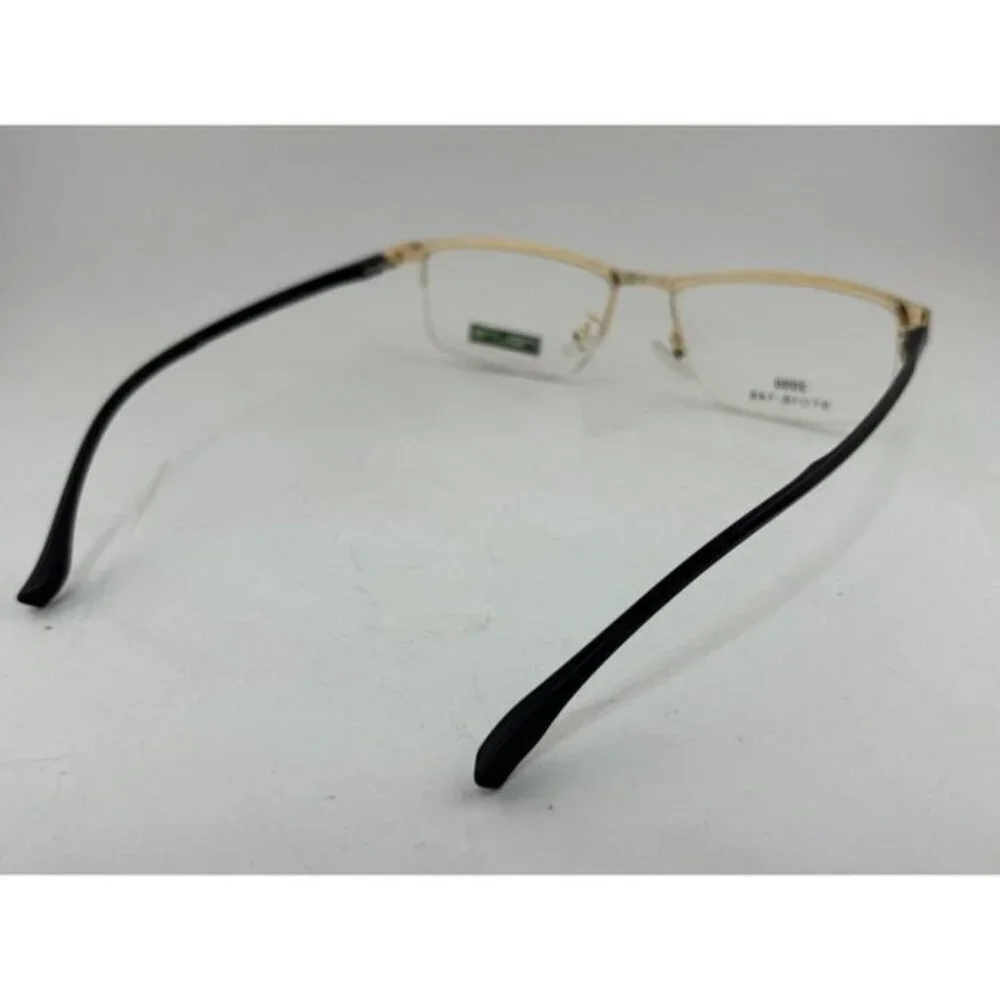 INCLINE - 2050 57-16-148 C4 Black & Gold Half Rim Eyeglass Frames - Picture 4 of 8
